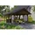SKANHOLZ Carport Wallgau 4,30 x 7,50 m lasiert - braun inkl. Pfostenanker