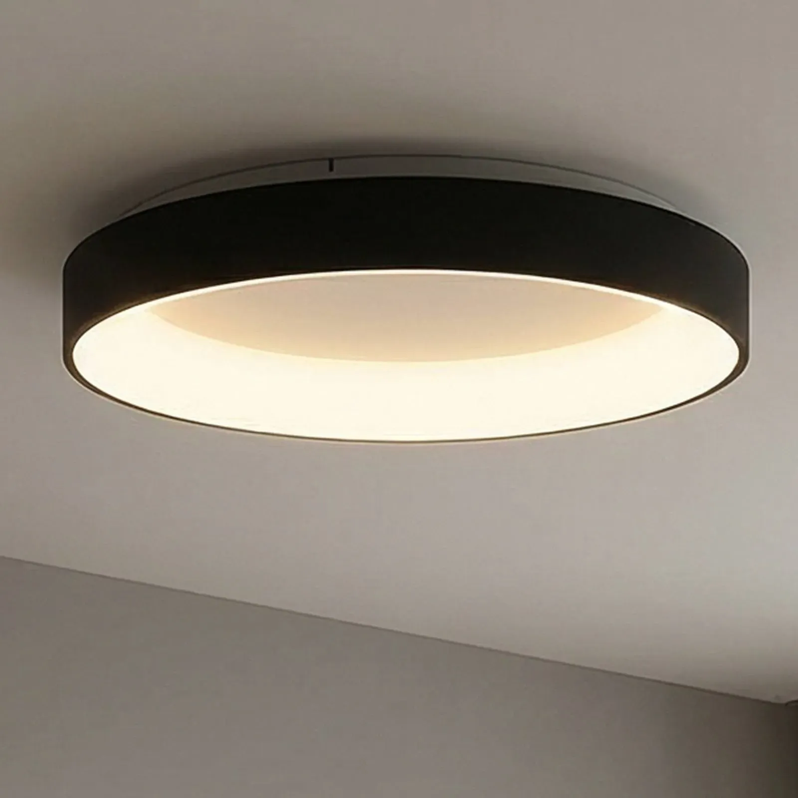 Mantra Iluminación LED Deckenlampe Niseko II, dimmbar, schwarz, für Wohn- / Esszimmer, Aluminium, Modern, LED Deckenleuchte - 38 cm - 38 cm - 9.6 cm