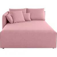 Ottomane OTTO HOME "Nöre", rosa (rosé), B:138cm H:86cm T:168cm, 100% Polyester, Sofas, Ottomane, Lounge-Modul - zum eigenen Zusammenstellen, Breite 138cm, Tiefe 168cm