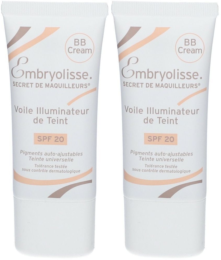 Embryolisse Secret de Maquilleurs® Voile Illuminateur de Teint - BB Cream SPF 20 2x30 ml fond(s) de teint
