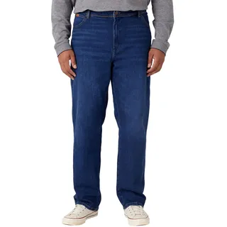 Wrangler Herren Jeans TEXAS Regular Fit Dancing Blau W121Jx20C Normaler Bund Reißverschluss W 29 L 32
