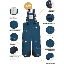 KILLTEC FIRST INSTINCT by killtec Kinder Latzhose FISW 48 MNS SKI PNTS, denim dunkelpetrol, 122/8