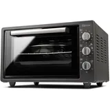 Girmi FE37 Grancotto Heißluftofen, 37 L, 300 °C, 1500 W, 90-Minuten-Timer, einstellbarer Thermostat, Grill- und Kombifunktion, inklusive Backrost aus Edelstahl und Zubehör