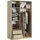 masseno Schwebetürenschrank NISSE 120 x 205 x 60 cm Eiche