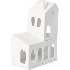 räder Stapelhaus der Bögen 12,6 x 6,2 x 17,6 cm Weiß