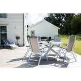 VCM ebuy24 Copacabana Esstisch Ø140cm Weiß Grau
