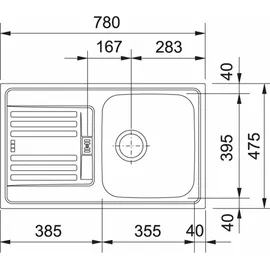 Franke Euroform EFL 614-78 + Excenterbetätigung
