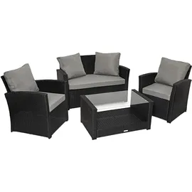 Svita ROMA Lounge-Set schwarz