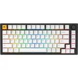 Glorious PC Gaming Race Glorious GMMK Pro Pre-built Gaming Keyboard, LEDs RGB, Glorious Fox linear, Black Slate/Artic White, US (GLO-GMMK-P75-FOX-B)