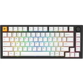 Glorious PC Gaming Race Glorious GMMK Pro Pre-built Gaming Keyboard, LEDs RGB, Glorious Fox linear, Black Slate/Artic White, US (GLO-GMMK-P75-FOX-B)