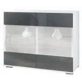 Vladon Kommode, Grau, Holzwerkstoff, 92.5x75.5x35 cm, Wohnzimmer, Kommoden & Sideboards, Kommoden