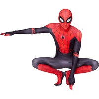 LGYCB Kinder Erwachsene Superhelden Kostüm Halloween Karneval Cosplay Anzug Spandex/Lycra 3D Druck Avengers Verkleidung Party Anzug Unisex-Overall Bekleidung,Spiderman-Adult XL (185~195cm)