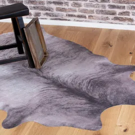 OBSESSION My Toledo Fellteppich 155 x 190 cm Grau/Weiß