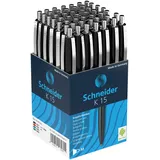 Schneider Kugelschreiber Basic Schwarz 0,5 mm 50 St.