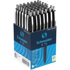 Schneider Kugelschreiber Basic Schwarz 0,5 mm 50 St.