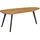 FineBuy Couchtisch oval Braun Akazie 110 x 45 cm