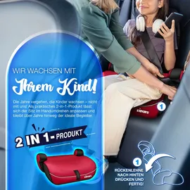 KIDUKU Kindersitz 9-36 kg rot/schwarz