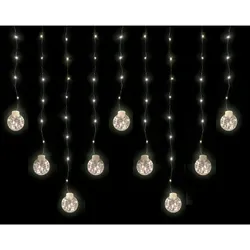 LEX LED Kugel-Lichterkette 60 LED für Fenster und Deko