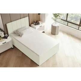 Meise Möbel meise.möbel Boxspringbett Catania 120 x 200 cm, Stoff Grau