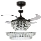 BEACON Veil 122 cm Deckenventilator mit Licht schwarz