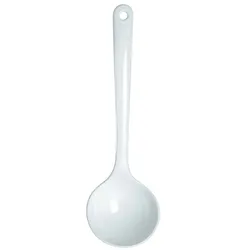 WACA 0255 Schöpfkelle groß Küchenhelfer Mehrwegartikel 300 mm 130 ml weiß