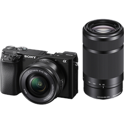 Sony Alpha 6100 Kit 16-50 SEL E PZ OSS + 55-210 SEL E OSS schwarz