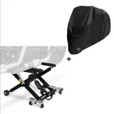 ConStands Motorradheber Hebebühne XLB + Abdeckplane XXXXL für Indian Chieftain Elite 18-20
