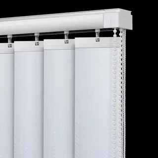 X1NGFU Weiß Vertikaljalousie Lamellenvorhang nach Maß,Vertikal Verdunkelungslamellen,Lamellen Jalousie Schiebevorhang,verdunkelnd Wandmontage Sichtschutz,Anpassbar,Breite X Höhe (120cm x 120cm)