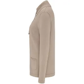 GOLDNER Herbstcardigan mit Reißverschluss Beige 50
