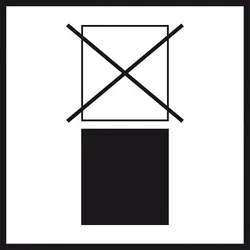 Aufkleber, Verpackungskennzeichen Nicht stapeln, Haftpapier, permanent, 100x100mm