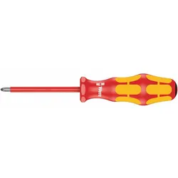 WERA   Schraubendreher Kreuz, Pozidriv PZ1, Isoliert, 80mm, gerade, 2-Komponenten, Antimagnetisch