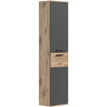 xonox.home Mason Hochschrank 37 x 152 cm Basalt Grau Kunststoff
