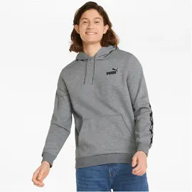 Puma Ess+ Metallic Tape Hoodie Herren medium gray heather M