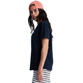 Roxy T-Shirt ROXY "Oceanwave Regular Emby", Damen, Gr. XXS, grau (anthrazit), Obermaterial: 60% Baumwolle, 40% Polyester., Shirts T-Shirt