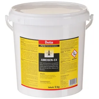Detia Ameisengift Ameisen-Ex Ameisenmittel 5kg - inklusive 4x Ameisenköderdose weiß