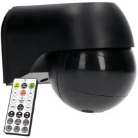 led`s light LED's,ight Wandsensor PIR 180° IP54 Schwarz Fernbedienung
