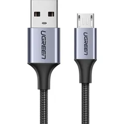 Kabel Ugreen USB - MicroUSB, 2m, 480 Mbps, Grau