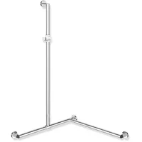 Hewi System 900 Duschhandlauf Edelstahl 1250 x 1185 x 765 mm verchromt