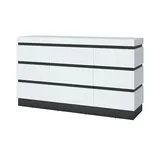 Höffner Sideboard ¦ weiß ¦ Maße (cm): B: 161 H: 93 T: 45.0