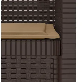 vidaXL 1-Sitzer Sessel 1 x 1 x 1 cm braun