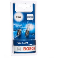 Bosch Automotive Bosch H6W Pure Light Fahrzeuglampen - 12 V 6 W BAX9s - 2 Stücke