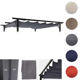 MCW Ersatzbezug Dach Pergola 3x3 m 320 x 2,5 m Grau
