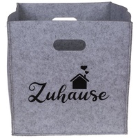 ReWu Filz Aufbewahrungsbox Zuhause Grau 32 x 32 x