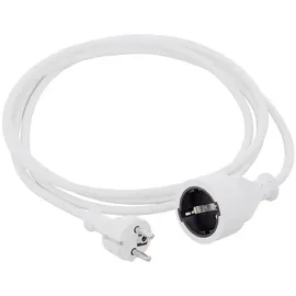 HAWA 1008290 Strom Verlängerungskabel 16 A Weiß 3.00 m H05VV-F 3G 1,5 mm2