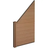 Mendler Windschutz 0,98 m braun Holz