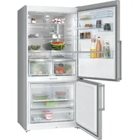 Bosch Hausgeräte BOSC Stand-Kühl-Gefrierkombination, Einbaukühlschrank, Silber