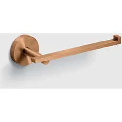 Clou Flat Papierrollenhalter abgewinkelt, Accessoires, Bronze gebürstet PVD