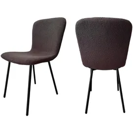 SalesFever Stuhl 4er-Set dunkelgrau