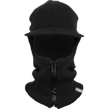 URBAN CLASSICS Zipped Balaclava Visor schwarz ONE SIZE