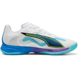 Puma Accelerate Nitro SQD 4 Game On Handballschuhe 01 - PUMA white/glowing red/ultra blue 48 1⁄2 EU 13 UK